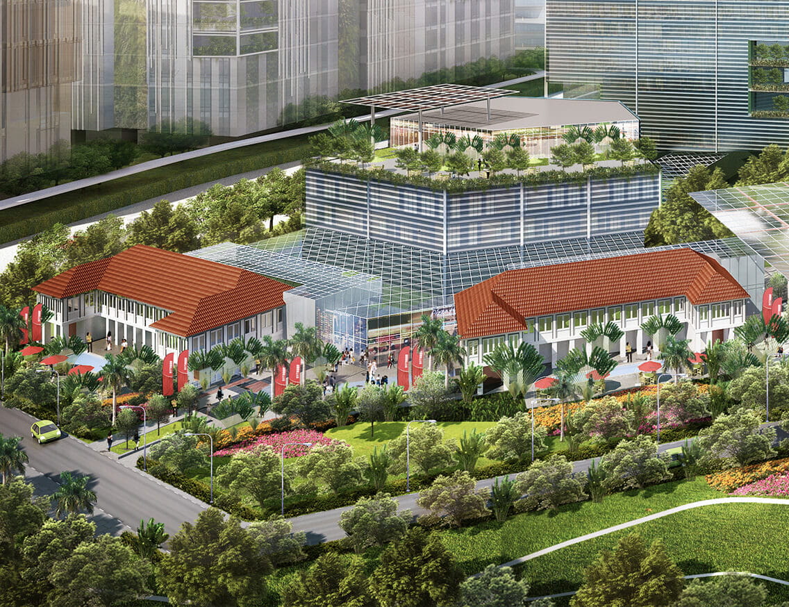 Artist's impression of colonial-style bungalows at Woodlands North Coast