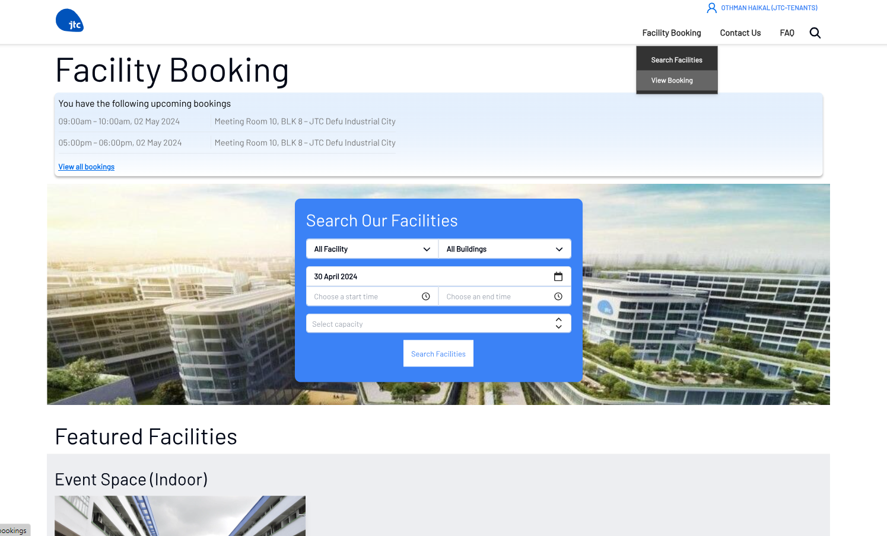 Facility booking app