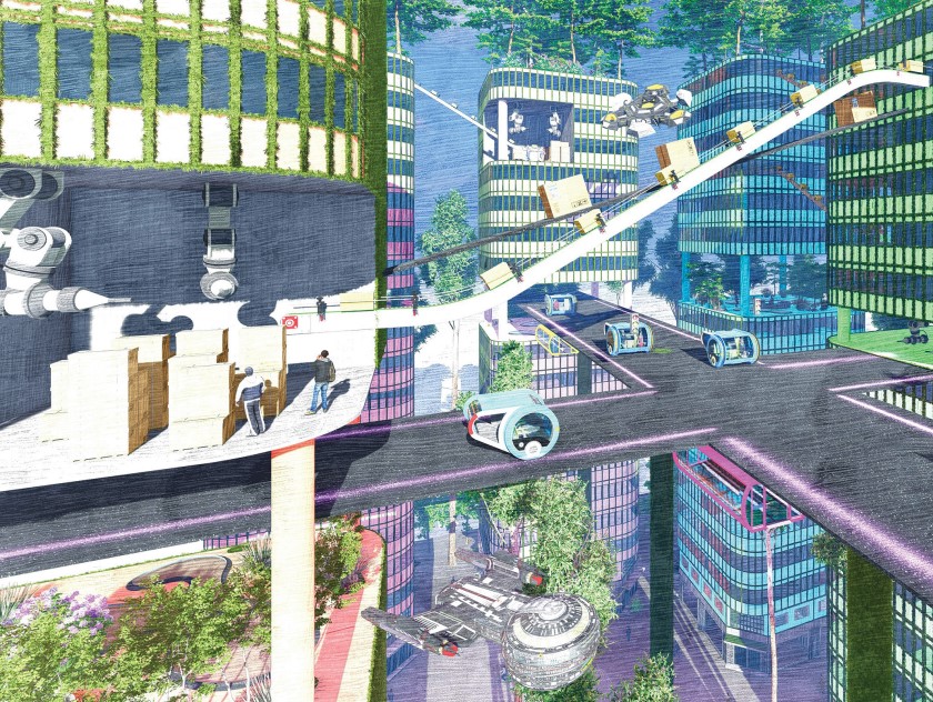 Students from NUS and NAFA present their vision of industrial estates of the future