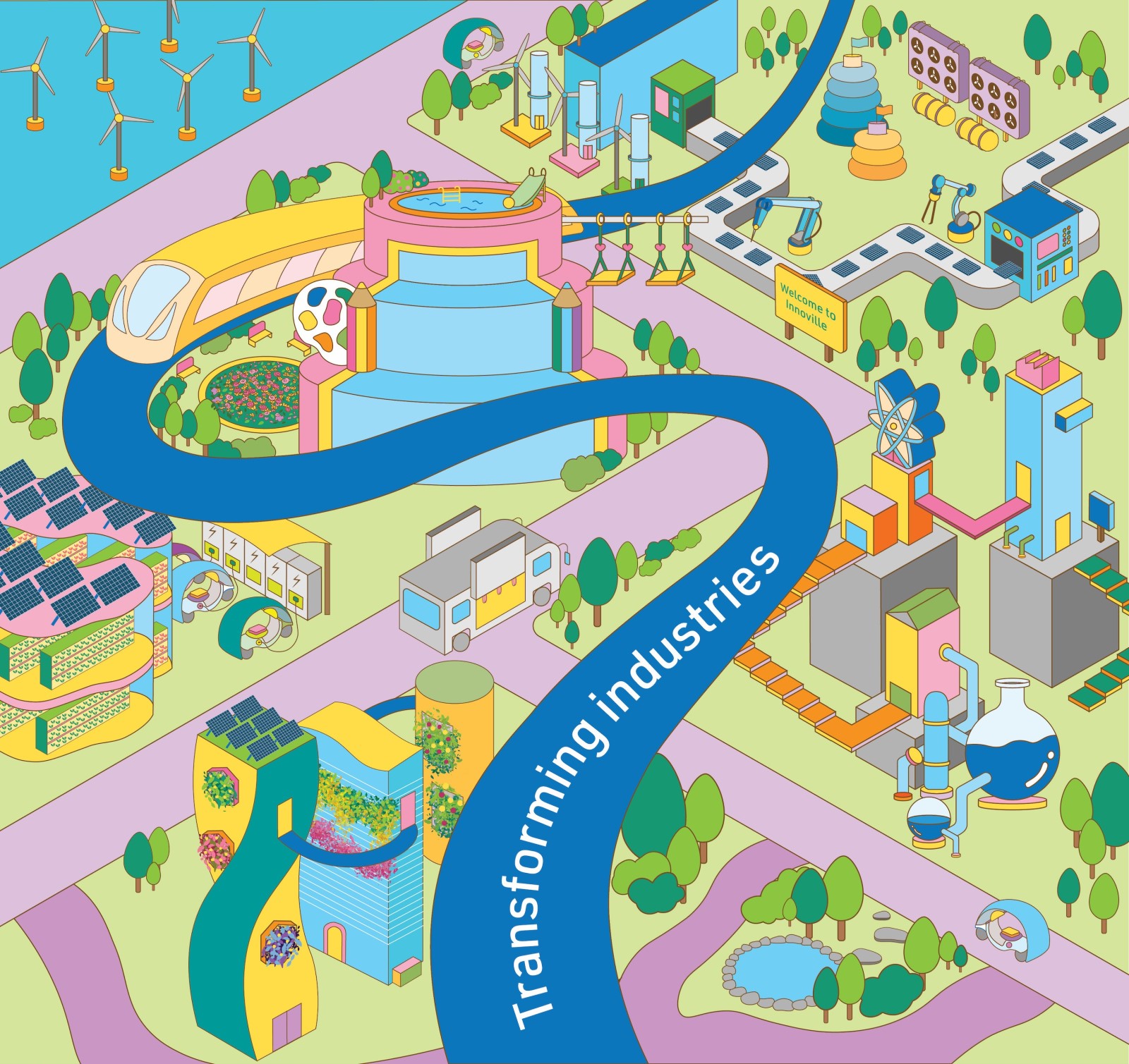 Students from NUS and NAFA present their vision of industrial estates of the future